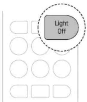 LG AC09BK - Funkce vypnutí světla (u některých modelů) - 1