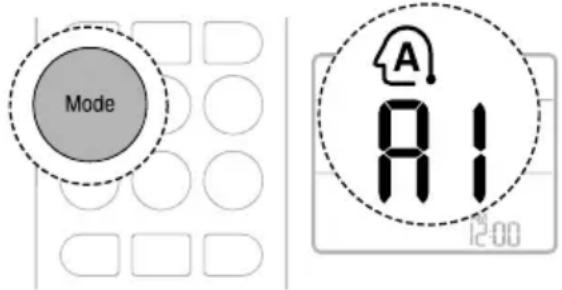 LG AC09BK - Πατήστε επανειλημμένα το κουμπί Mode για να επιλέξετε την Αυτόματη λειτουργία. - 1