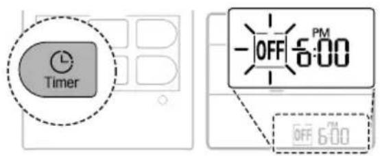 LG AC09BK - Press the Timer button repeatedly. - 1