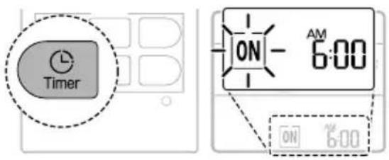 LG AC09BK - Ijungimo laikmačio nustatymas - 1