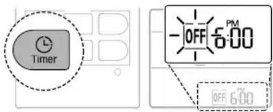 LG AC09BK - Konfiguracja timera wyłączania - 1