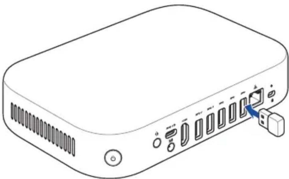 ASUS GQE15A - Connect the remote control dongle to your Meet Compute System - 1
