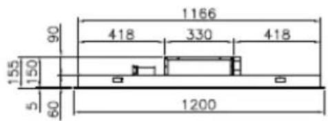 EICO Ceiling Stripe R 90 W - CEILING PANLE 124 18Kg - 24