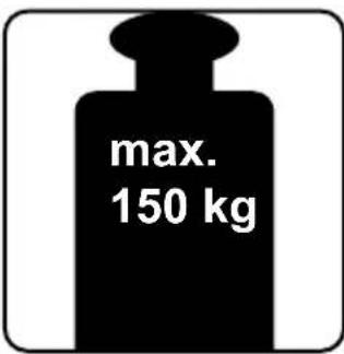 max. 150 kg
