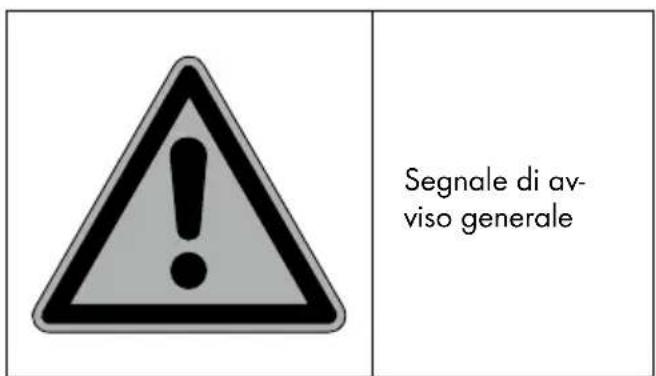 Segnale di av- viso generale