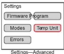 Hatco Rapide Cuisine IRNGPC2S36 - Changing Between Fahrenheit and Celsius - 1