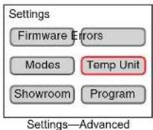 Hatco Rapide Cuisine IRNGPB136 - Changing Between Fahrenheit and Celsius - 1