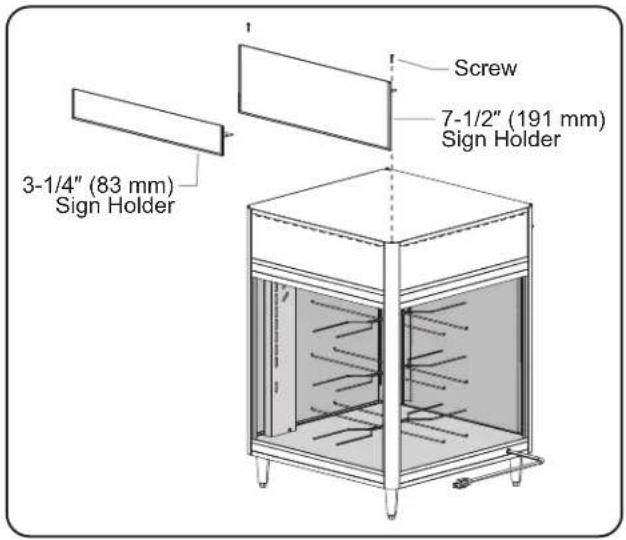 Hatco FlavRSavor FSD1 - Merchandising Display Sign Holders - 1