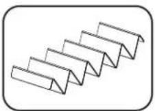 Hatco MPWS36 - Five Pleat Fry Bag Ribbon (FHS5BAG) - 1