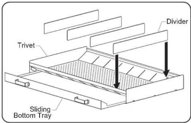 Hatco MPWS36 - Sliding Fry Bin Insert - 1