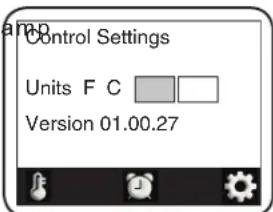 Control Settings Units F C Version 01.00.27