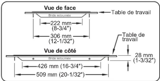 Hatco SW211QT - Installation d'une unité avec support inférieur - 1