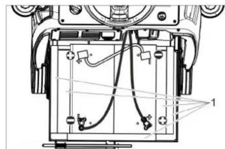 Kärcher B 95 RS Bp - Montar e conectar as baterias - 2