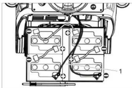 Kärcher B 95 RS Bp - Montage et branchement des batteries - 2