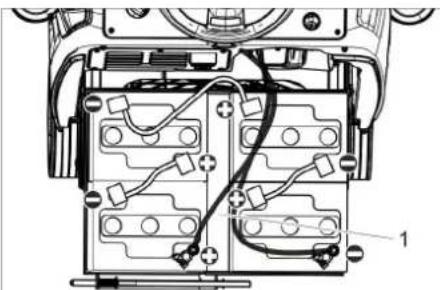 Kärcher B 95 RS Bp - Установить и подключить аккумуляторы - 2
