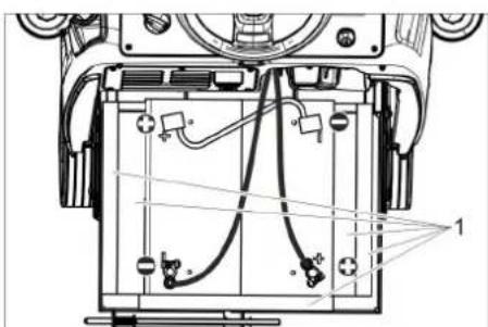 Kärcher B 95 RS Bp - Introducerea și conectarea bateriilor - 4