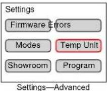 Hatco Rapide Cuisine IRNGPC114 - Changing Between Fahrenheit and Celsius - 1