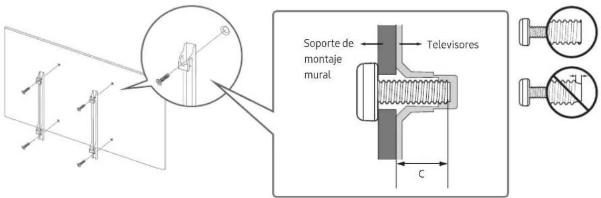 SAMSUNG UE40M5000AU - Instalación del televisor en una pared - 2