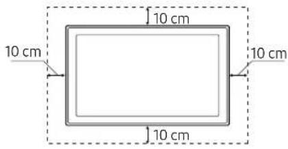 SAMSUNG UE40M5000AU - Ventilación adecuada del televisor - 2