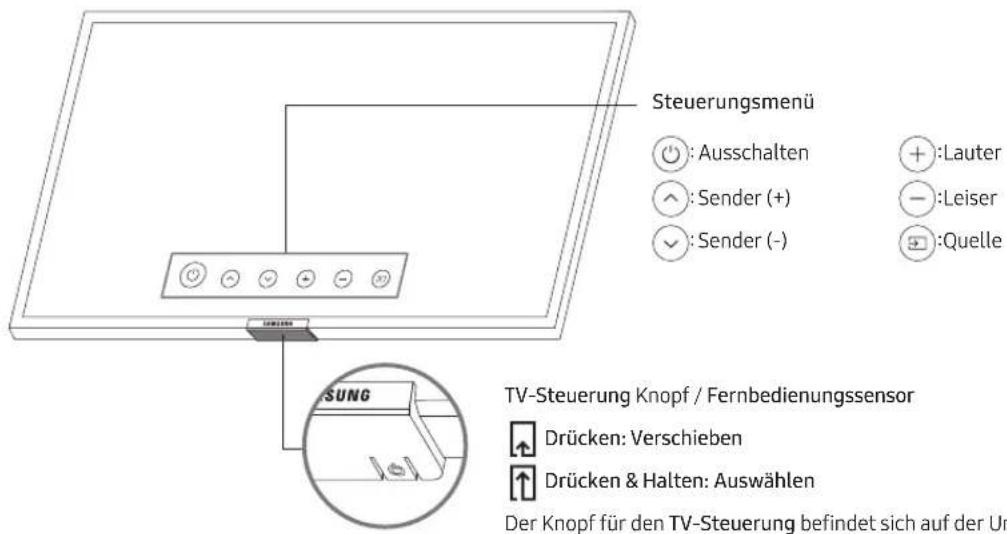 SAMSUNG UE43TU8506U - Verwenden des TV-Steuerungs - 1