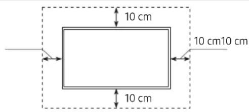 SAMSUNG UE43TU8506U - Providing proper ventilation for your TV - 2