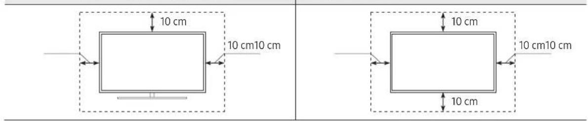 SAMSUNG UE43TU8506U - Ausreichende Belüftung Ihres Geräts - 1