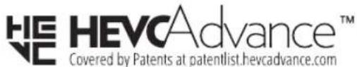 HEVCAvance™ Covered by Patents at patentlist.hevcadvance.com