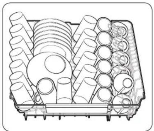 SAMSUNG DW60A6092US - Verwenden der Klappzinken - 2
