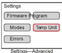 Hatco Rapide Cuisine IRNGPB229 - Changing Between Fahrenheit and Celsius - 1
