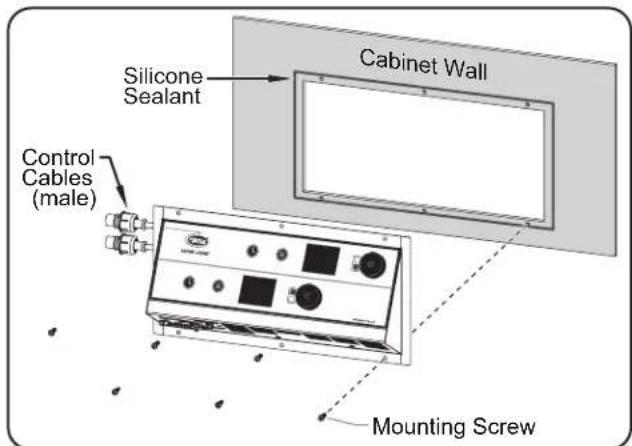 Silicone Sealant Cabinet Wall Control Cables (male) Mounting Screw