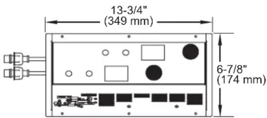 13-3/4" (349 mm) 6-7/8" (174 mm)