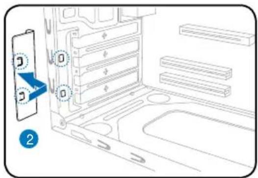 ASUS V2M3N8200 - Instalação da placa de expansão - 2