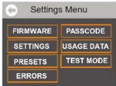 Hatco SW27QT - Using the Default Settings Screen - 1