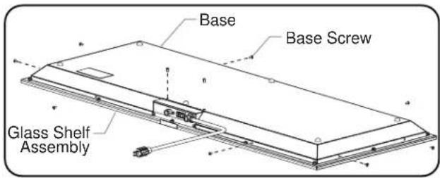 Base Base Screw Glass Shelf Assembly