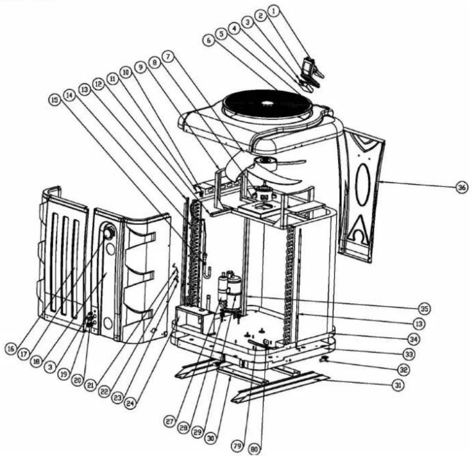 ASTRALPOOL APH3 Inverboost - Diagrama de despiece. - 1