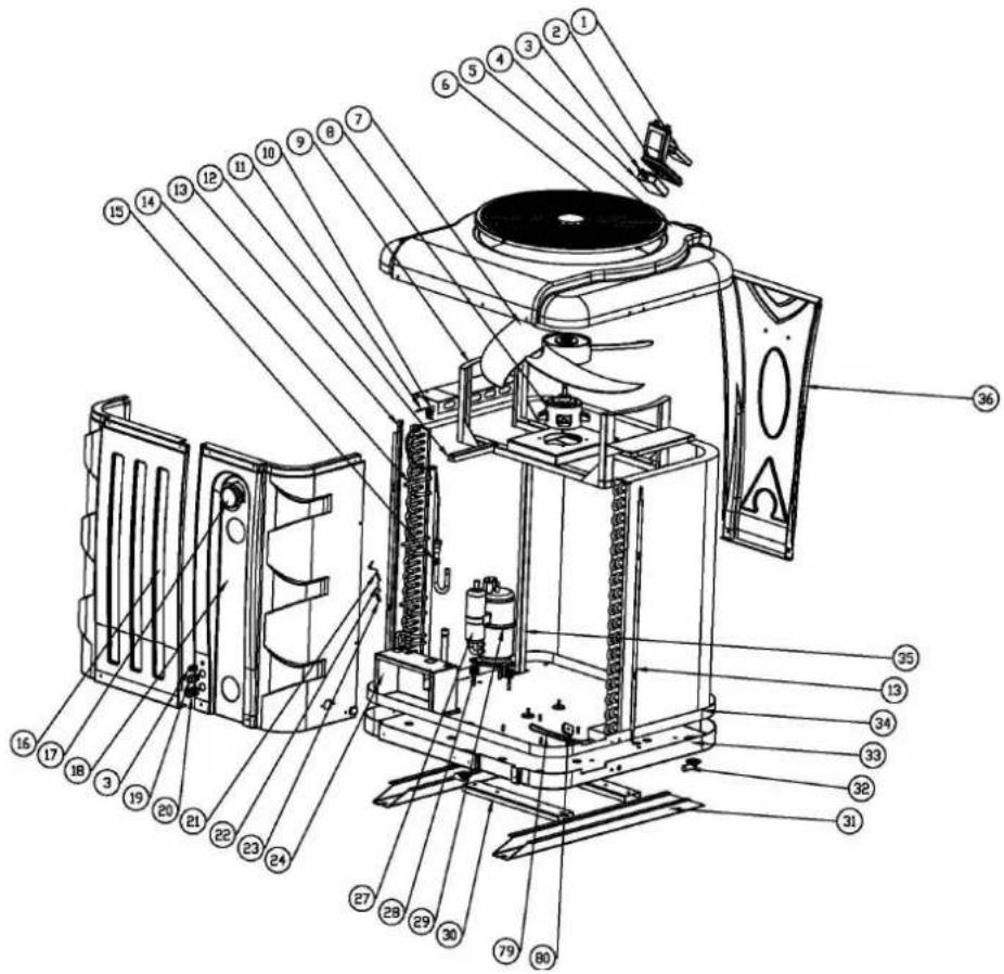 ASTRALPOOL APH3 Inverboost - Explosionszeichnung Expol Wartung - 1
