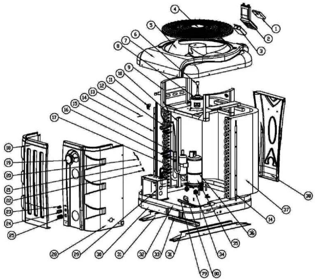 ASTRALPOOL APH3 Inverboost - 1Explosionszeichnung Modell:68837/68838 - 1