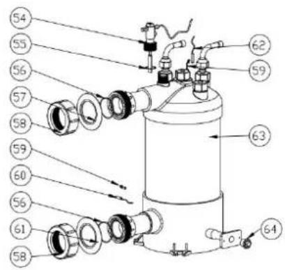 ASTRALPOOL APH3 Inverboost - 1Explosionszeichnung Modell:68837/68838 - 3