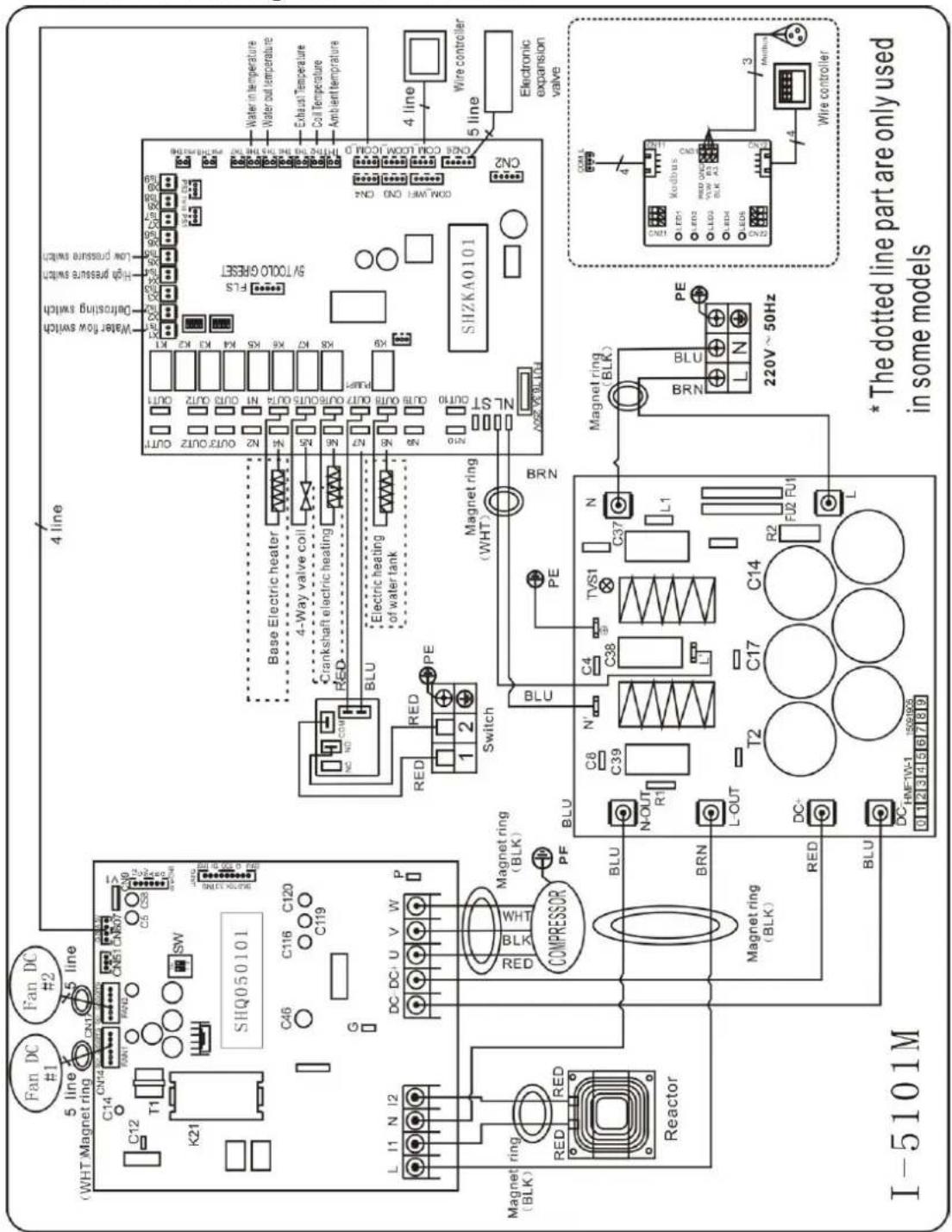 ASTRALPOOL APH3 Inverboost - Inverter-Schwimmbad-Wirmepumpe-Schaltplan - 1
