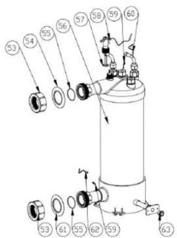ASTRALPOOL APH3 Inverboost - Diagrama de despiece. - 3