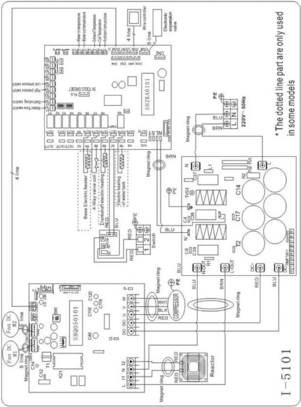 ASTRALPOOL APH3 Inverboost - Schema elettrico di una pompa di calore inverter - 1