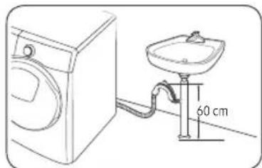 SAMSUNG WW91T4048CE - SCHRITT 5 Abwasserschlauch anschlieBen - 3
