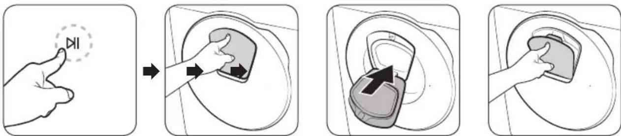 SAMSUNG WW91T4048CE - Pour ajouter du linge une fois le lavage commencé, utilisez le hublot AddWash. - 1