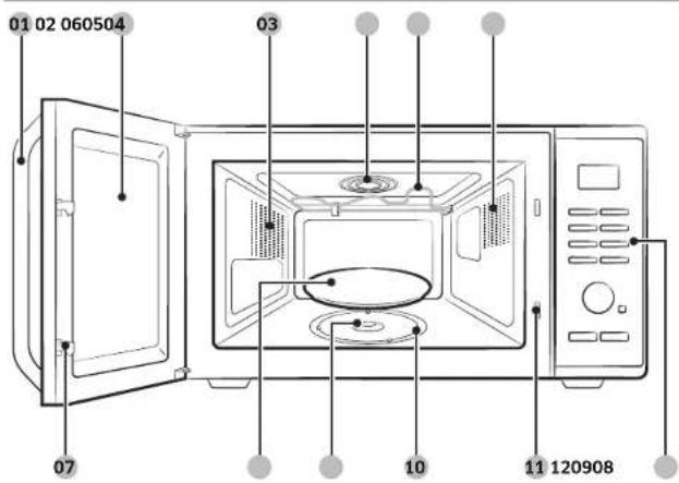 SAMSUNG MG23K3585AS - Oven features - 1