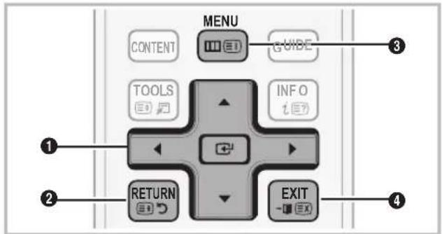MENU CONTENT GUIDE TOOLS INFO RETURN EXIT ① ② ③ ④