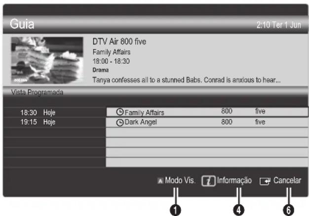 SAMSUNG UE46C6500UP - Utilização da função Vista Programada - 1