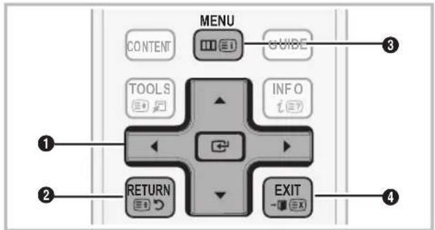 MENU CONTENT GUIDE TOOLS INFO RETURN EXIT ① ② ③ ④