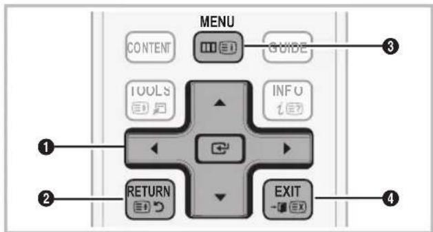 MENU CONTENT GUIDE TOOLS INFO RETURN EXIT ①②③④