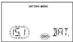 SETTING MENU 15.1 BRT.