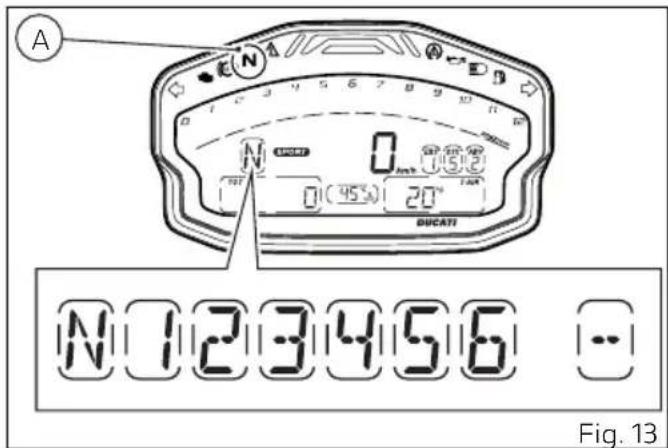 A N 0 15/2 0 (45°) 20° DUCATI N 1 2 3 4 5 6 Fig. 13